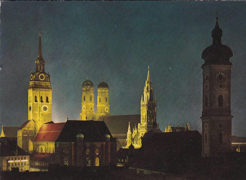 POSTAL B8716: MUNIC: TURME DER STADT