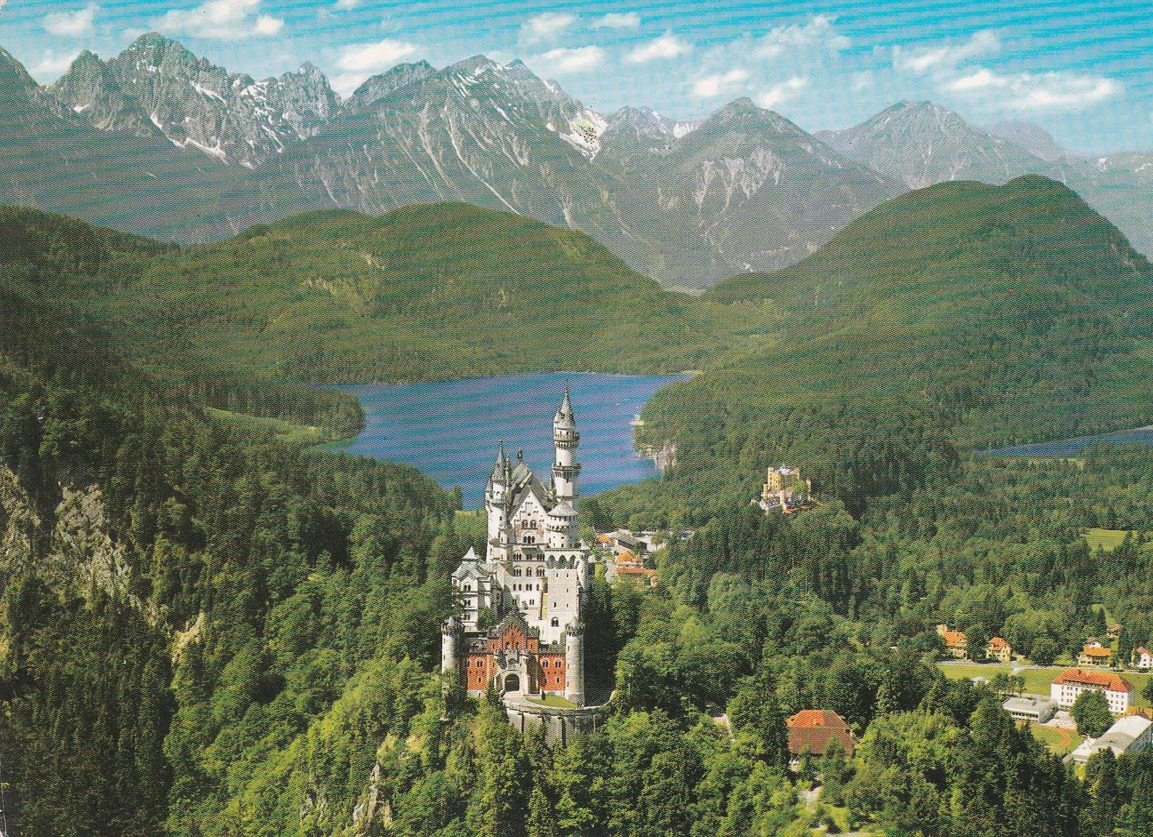 POSTAL B8718: SCHWANGAU: CASTILLO NEUSCHWANSTEIN