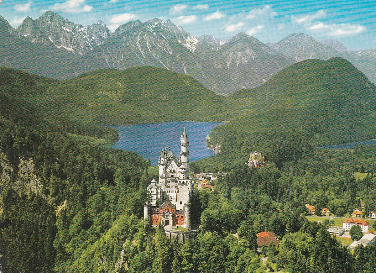 POSTAL B8718: SCHWANGAU: CASTILLO NEUSCHWANSTEIN