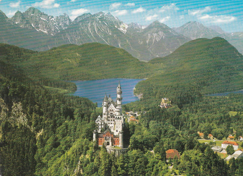 POSTAL B8718: SCHWANGAU: CASTILLO NEUSCHWANSTEIN