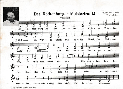 POSTAL B8722: POSTAL MELODIA DE ROTHENBURGER