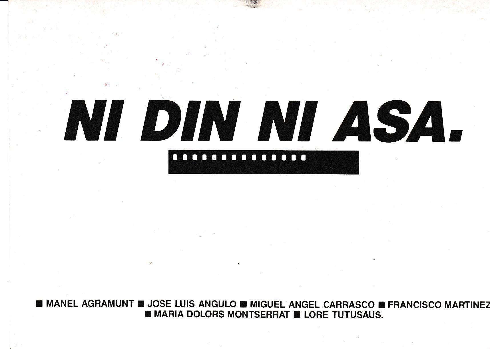 POSTAL B8728: FOTOGRAFIA: NI DIN NI ASA