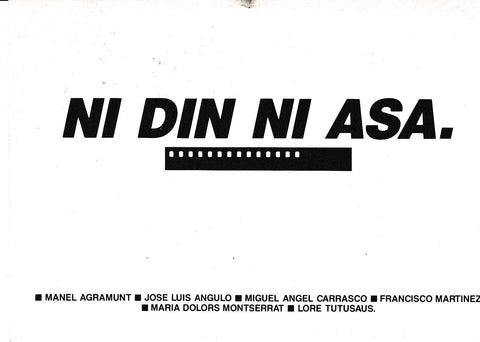 POSTAL B8728: FOTOGRAFIA: NI DIN NI ASA