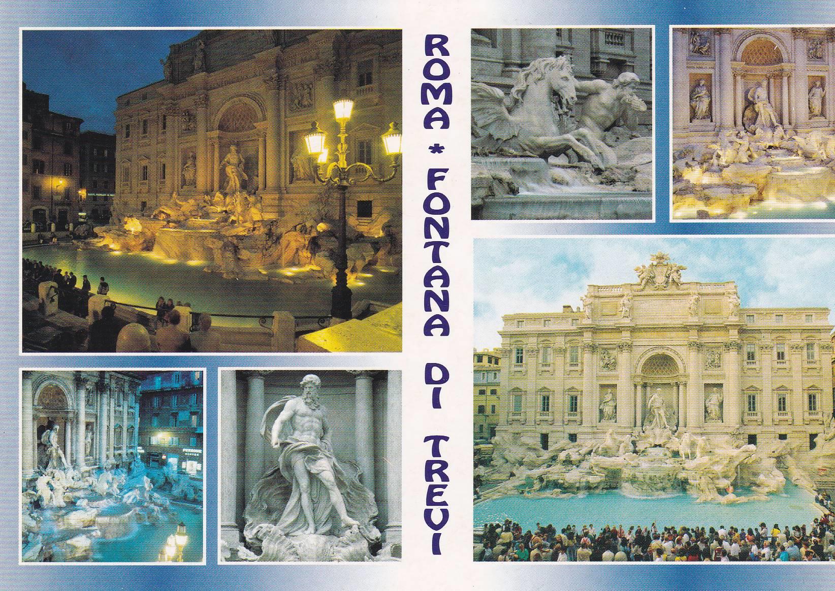 POSTAL B8731: ROMA: FONTANA DI TREVI