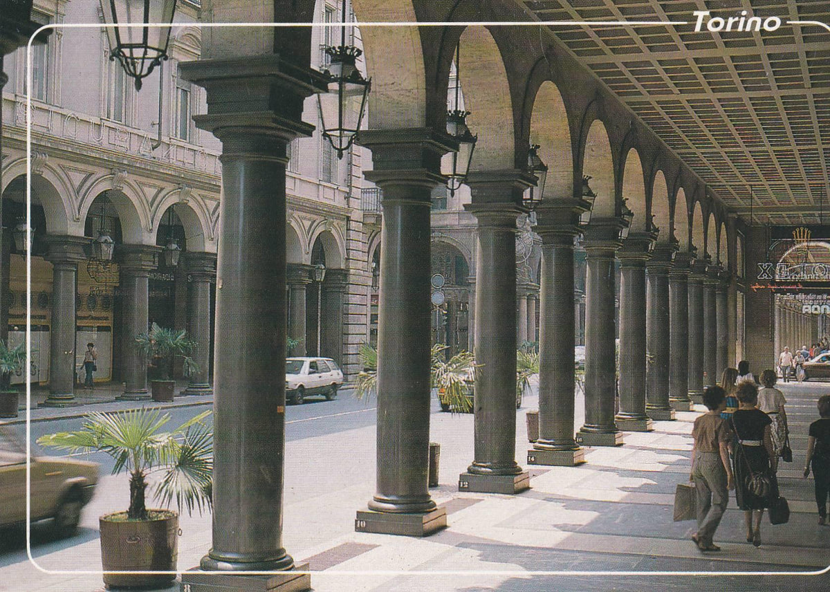 POSTAL B8751: TORINO: PORTICOS DE LAS CALLES DE ROMA