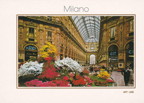POSTAL B8764: MILAN: GALERIA VITTORIO EMMANUELE