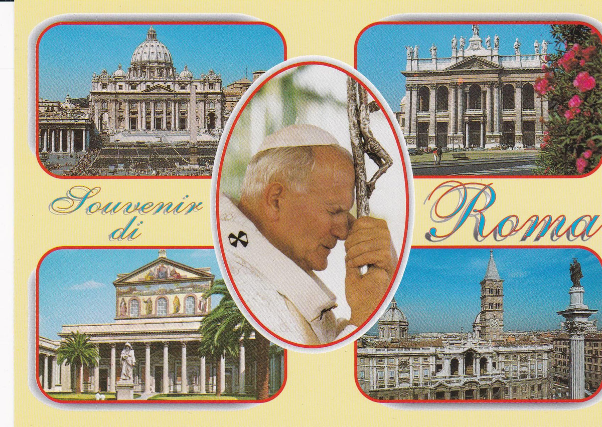 POSTAL B8780: TRIBUTO ROMA: JUAN PABLO II