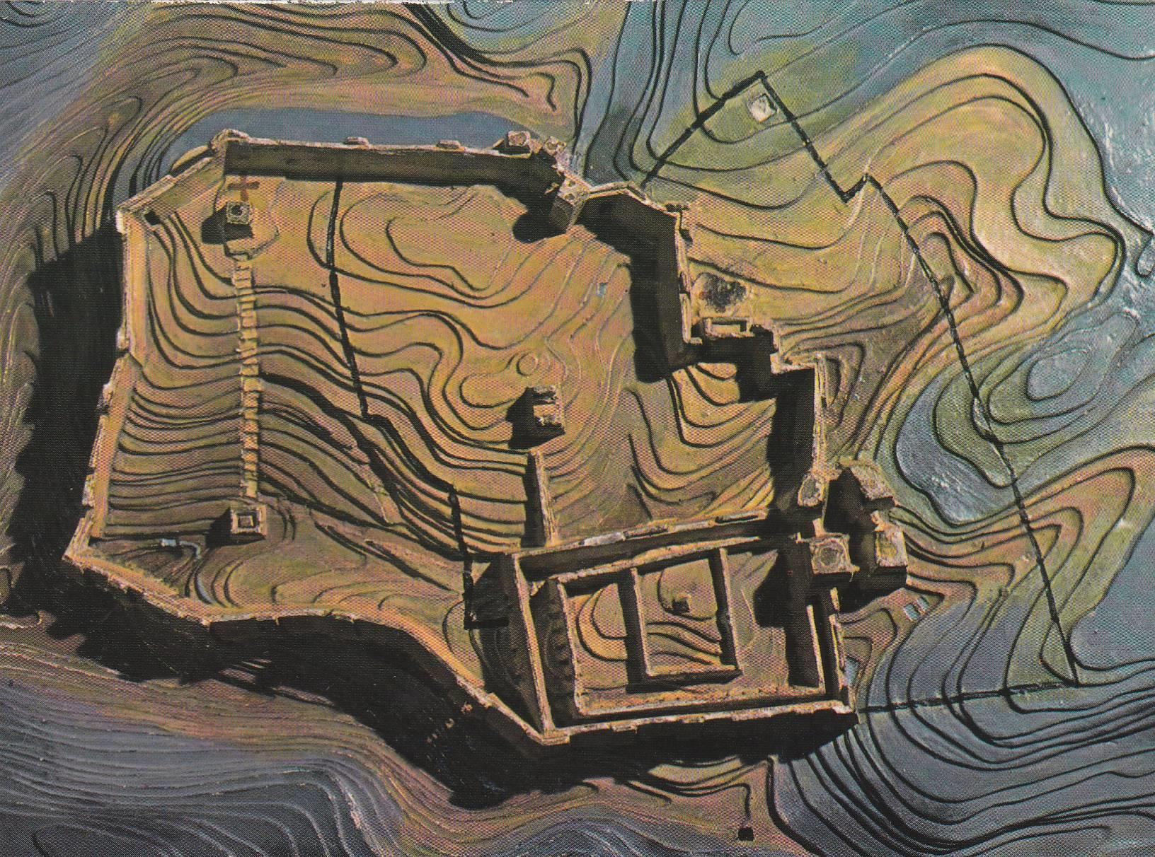 POSTAL B8826: JERUSALEM: RELIEF MODEL