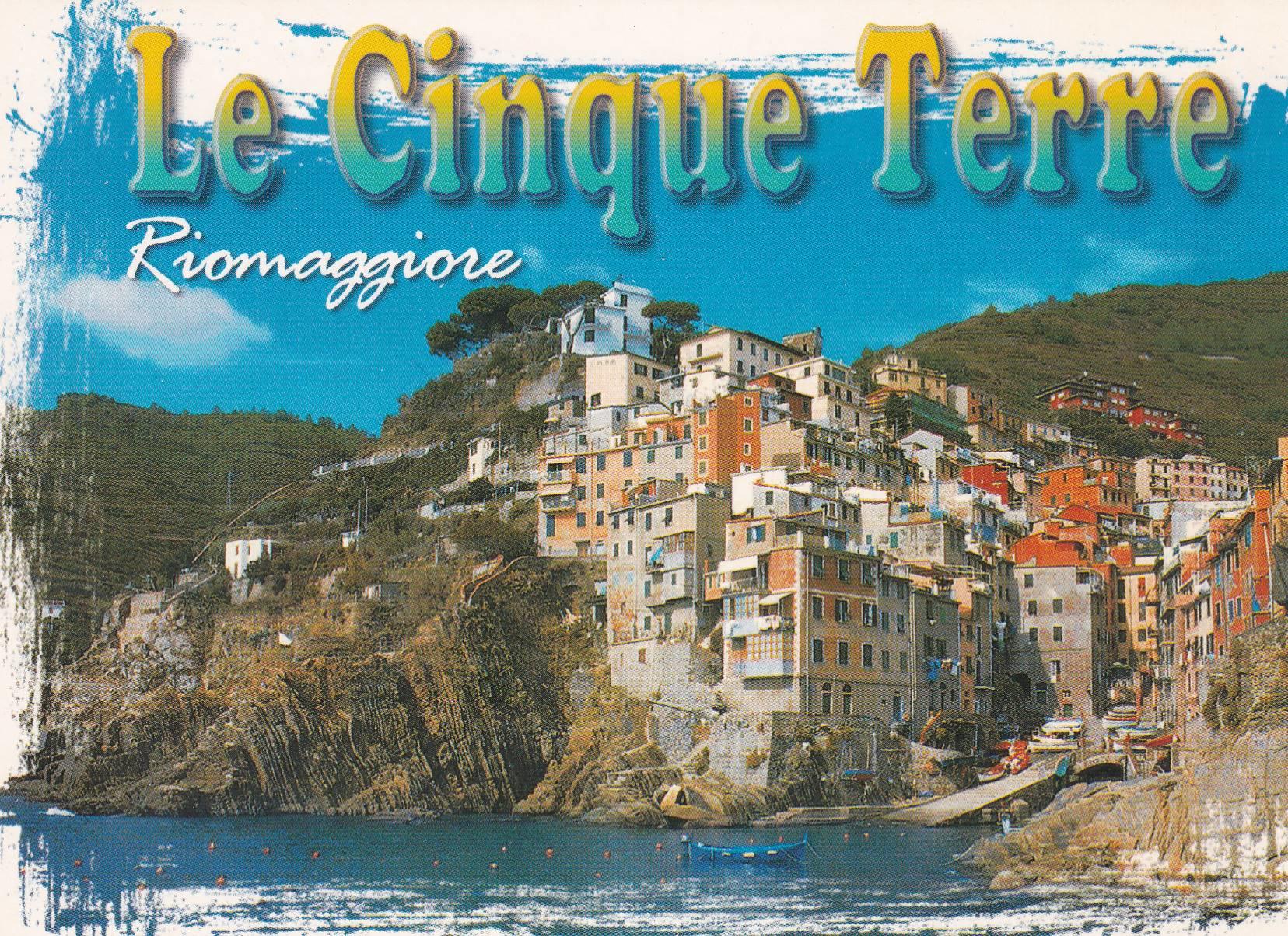 POSTAL B8848: RIOMAGGIORE: LE CINQUE TERRE