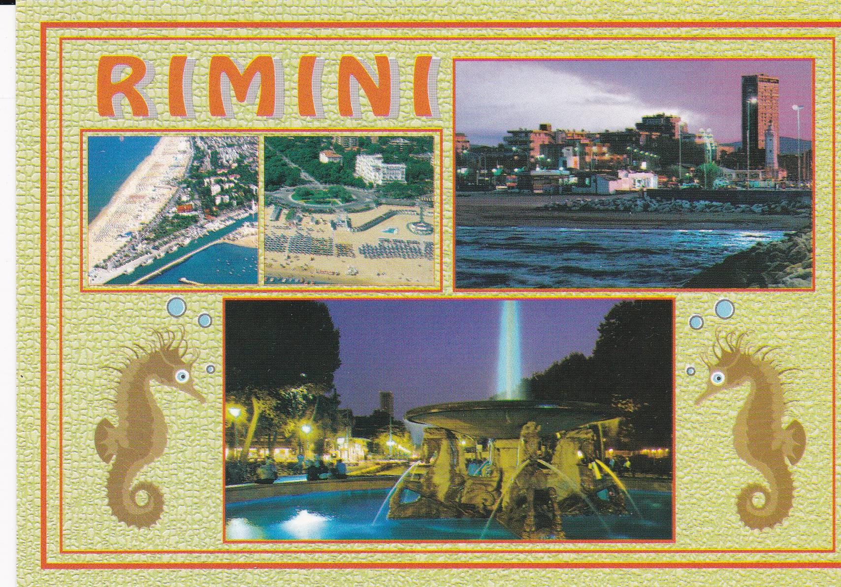 POSTAL B8849: RIMINI: DIVERSOS ASPECTOS