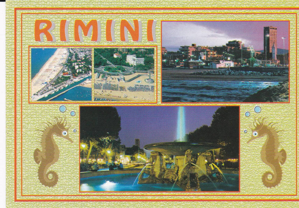 POSTAL B8849: RIMINI: DIVERSOS ASPECTOS