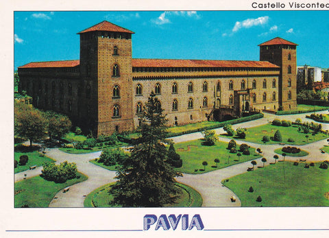 POSTAL B8853: PAVIA: CASTILLO VISCONTEO