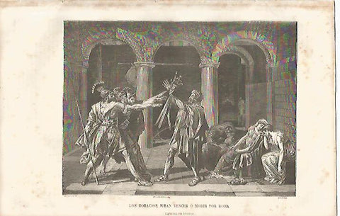 LAMINA 11555: Los horacios juran vencer o morir por Roma