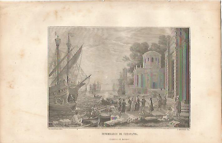 LAMINA 11566: Desembarco de Cleopatra 