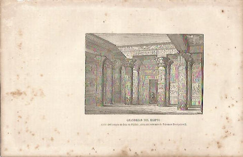 LAMINA 11567: Atrio del templo de Isis en Philae