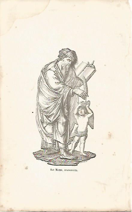 LAMINA 11576: El evangelista San Mateo