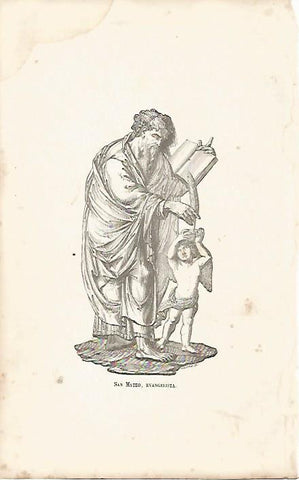 LAMINA 11576: El evangelista San Mateo
