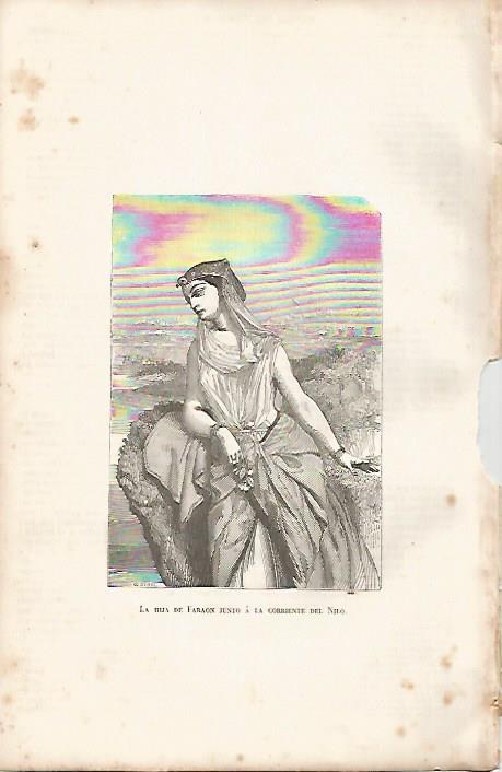 LAMINA 11583: La hija del faraon junto al Nilo