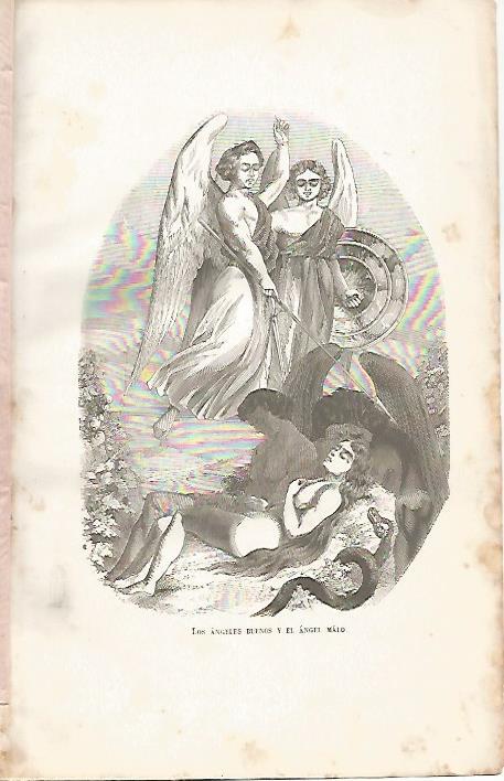 LAMINA 11588:  Los angeles buenos y el angel malo