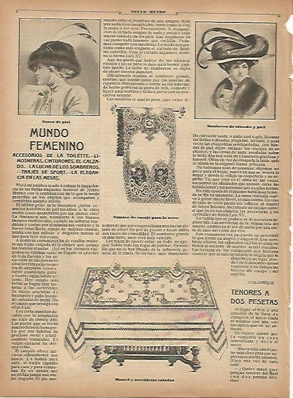 LAMINA 11595: Mundo femenino