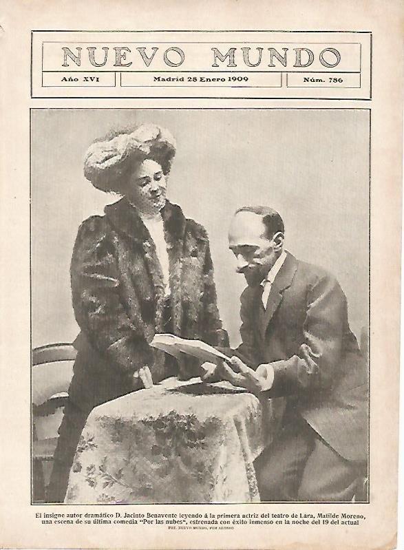 LAMINA 11596: Jacinto Benavente y Matilde Moreno