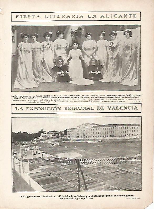 LAMINA 11600: Fiesta literaria en Alicante y Exposicion Regional de Valencia