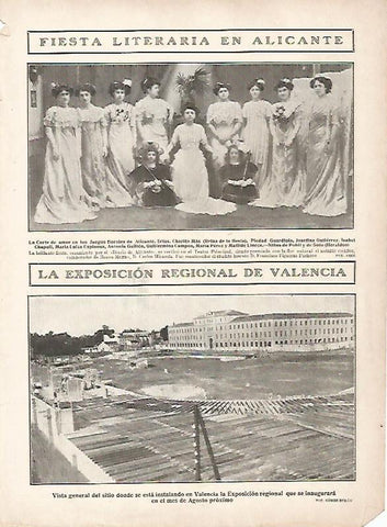 LAMINA 11600: Fiesta literaria en Alicante y Exposicion Regional de Valencia