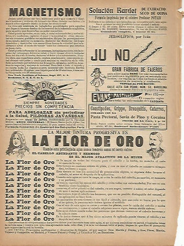 LAMINA 11603: Publicidad de La Flor de Oro