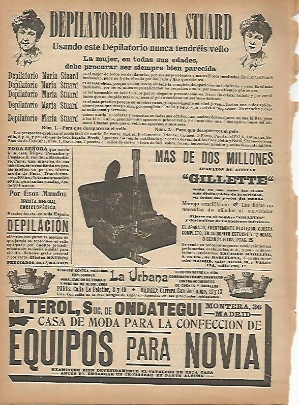 LAMINA 11604: Publicidad de Depilatorio Maria Stuard