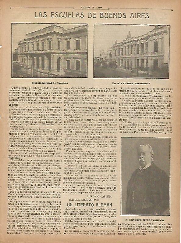 LAMINA 11609: Las escuelas de Buenos Aires