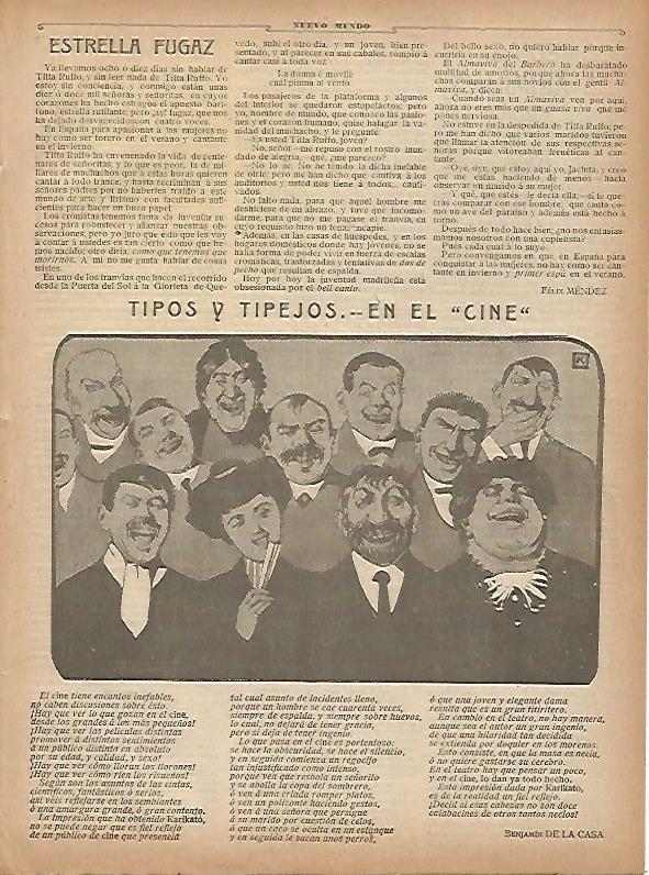 LAMINA 11611: Tipos y tipejos en el cine