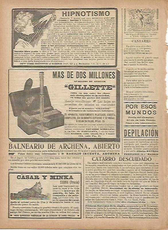 LAMINA 11621: Publicidad de Hipnotismo