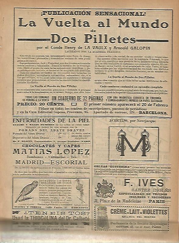 LAMINA 11624: Publicidad de La Vuelta al Mund de Dos Pilletes