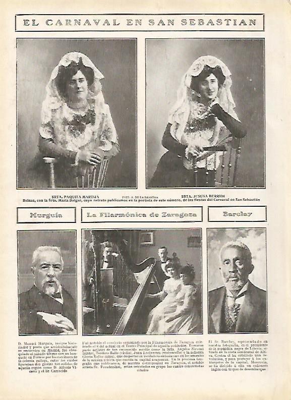 LAMINA 11636: El carnaval en San Sebastian