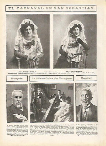 LAMINA 11636: El carnaval en San Sebastian
