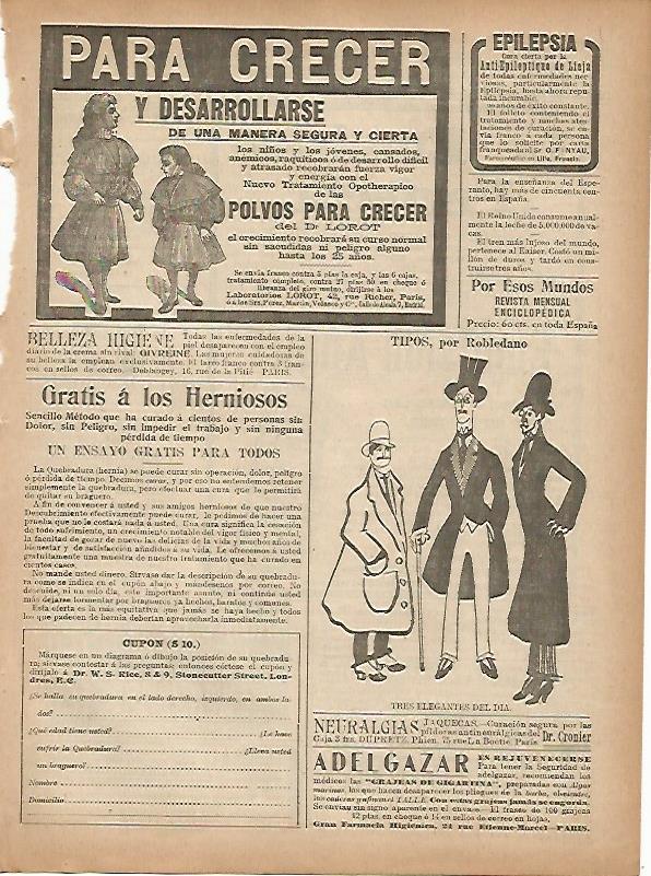LAMINA 11640: Publicidad de Polvos para crecer del Dr. Lorot