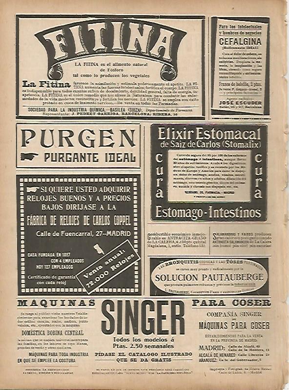LAMINA 11642: Publicidad de Fitina y Purgen