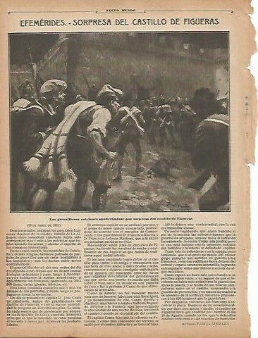 LAMINA 11677: Efemerides Sorpresa del Castillo de Figueres