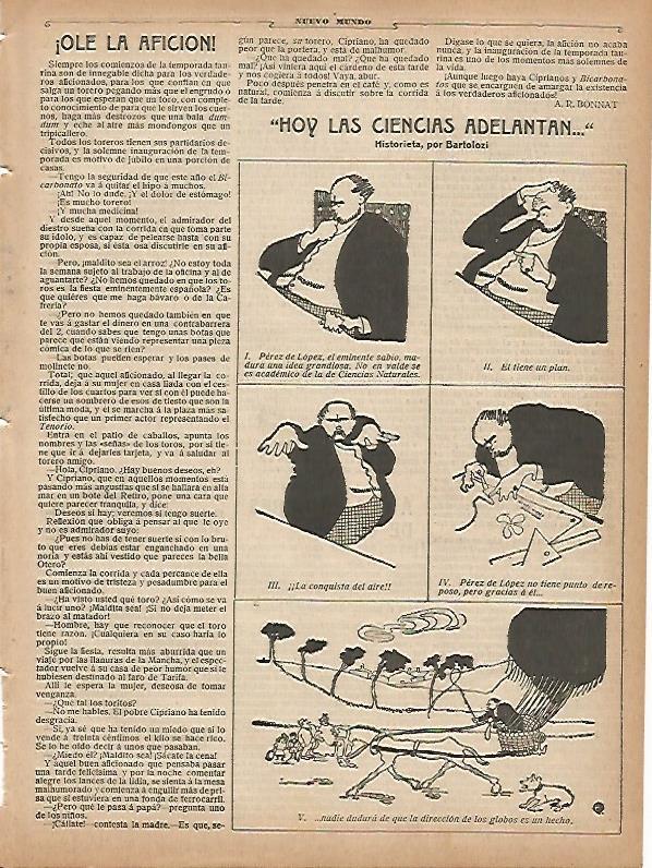 LAMINA 11678: Historieta Hoy las ciencias adelantan