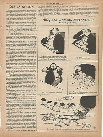 LAMINA 11678: Historieta Hoy las ciencias adelantan