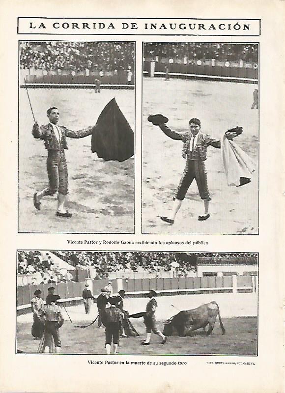 LAMINA 11683: La corrida de toros de inauguracion