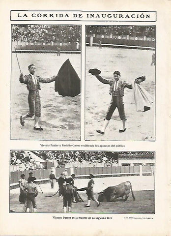 LAMINA 11683: La corrida de toros de inauguracion