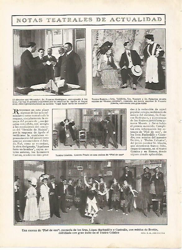 LAMINA 11684: Notas teatrales de actualidad