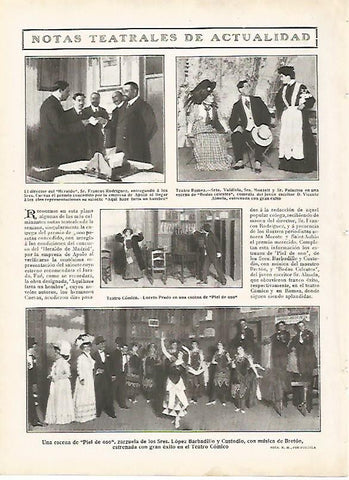 LAMINA 11684: Notas teatrales de actualidad