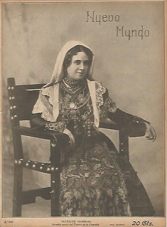 LAMINA 11691: Matilde Moreno actriz del Teatro de la Comedia