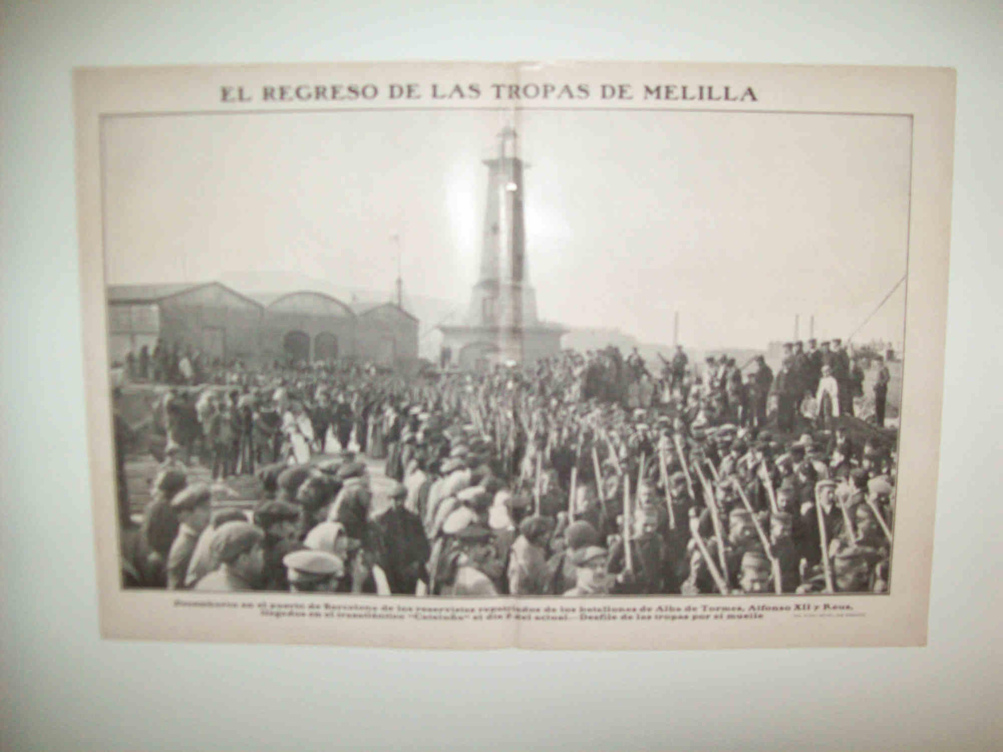 LAMINA 11697:El regreso de las tropas de Melilla