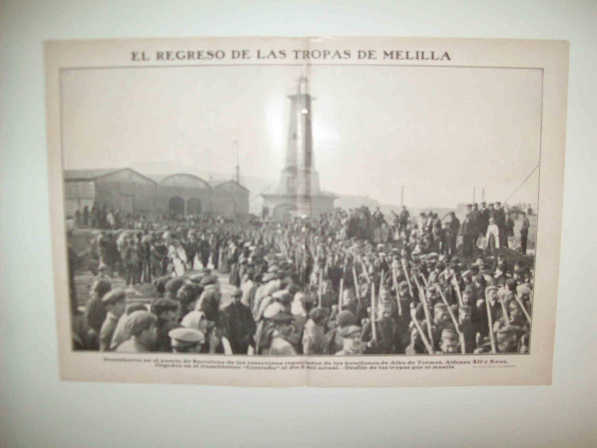 LAMINA 11697:El regreso de las tropas de Melilla