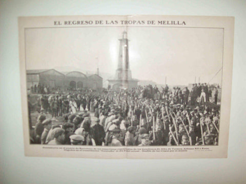 LAMINA 11697:El regreso de las tropas de Melilla