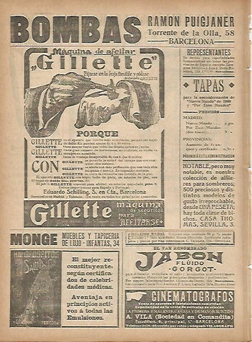 LAMINA 11703: Publlicidad de Gillette