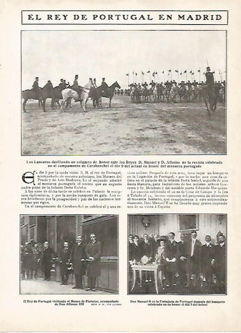 LAMINA 11710: El rey de Portugal en Madrid